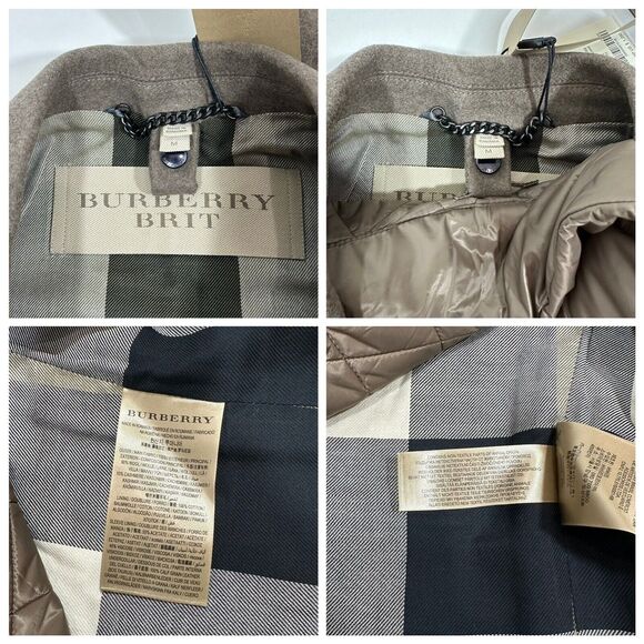 NWT Burberry Men Size M Lyndson 3-in-1 Taupe Wool Cashmere Long Coat + Vest - Picture 10 of 14